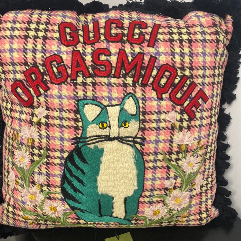 Gucci ORGASMIQUE throw pillow